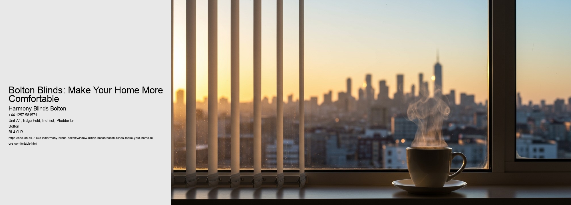Bolton Blinds: Make Your Home More Comfortable