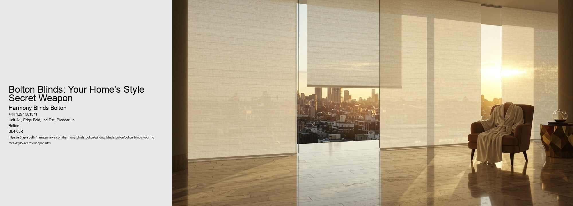 Bolton Blinds: Your Home's Style Secret Weapon