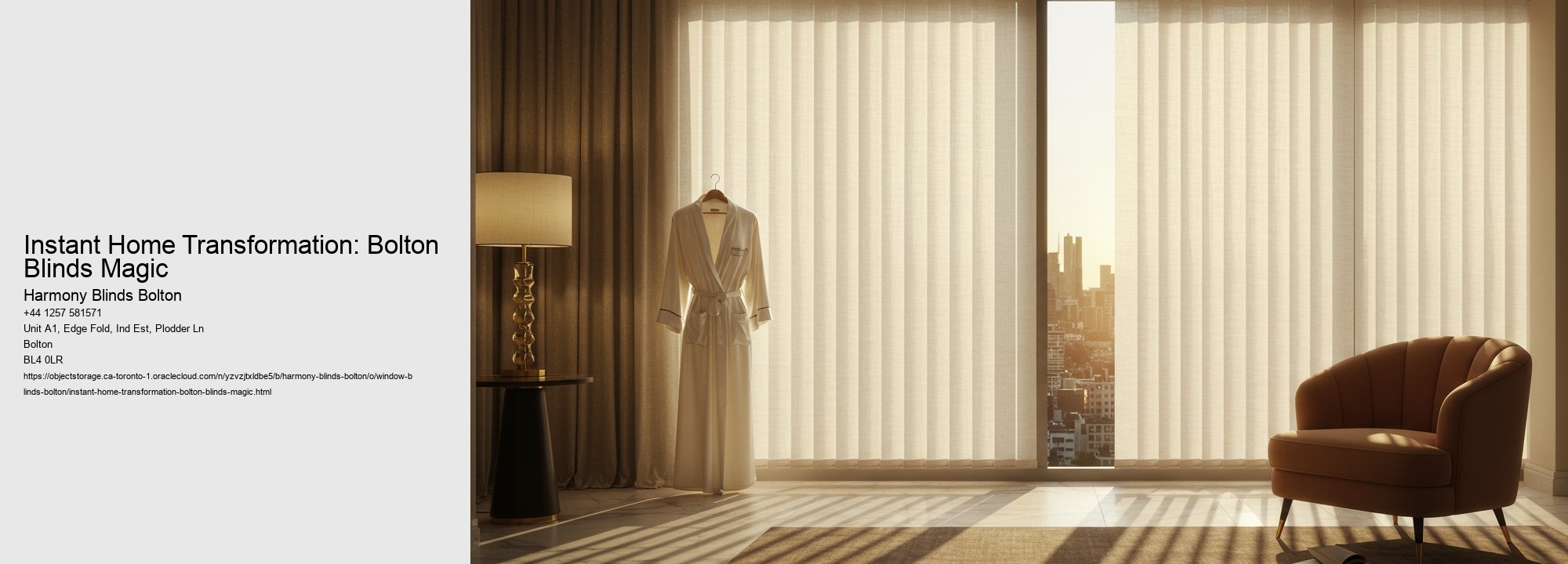 Instant Home Transformation: Bolton Blinds Magic