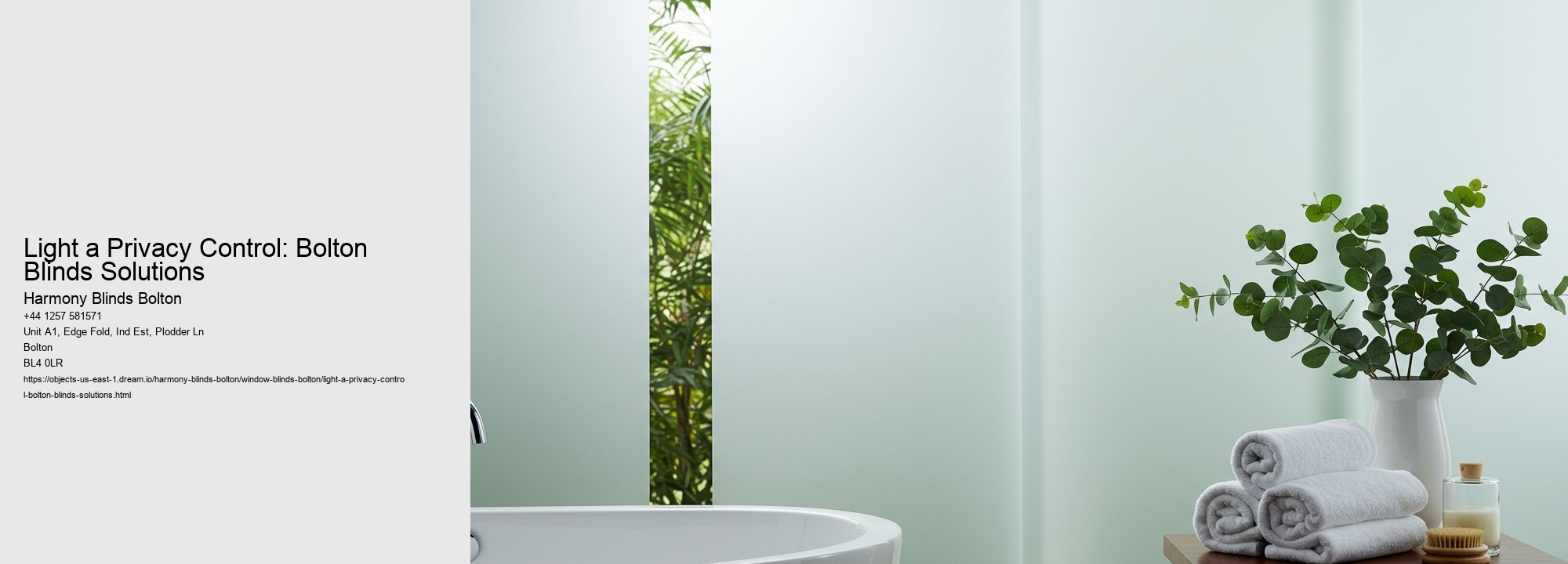 Light a Privacy Control: Bolton Blinds Solutions