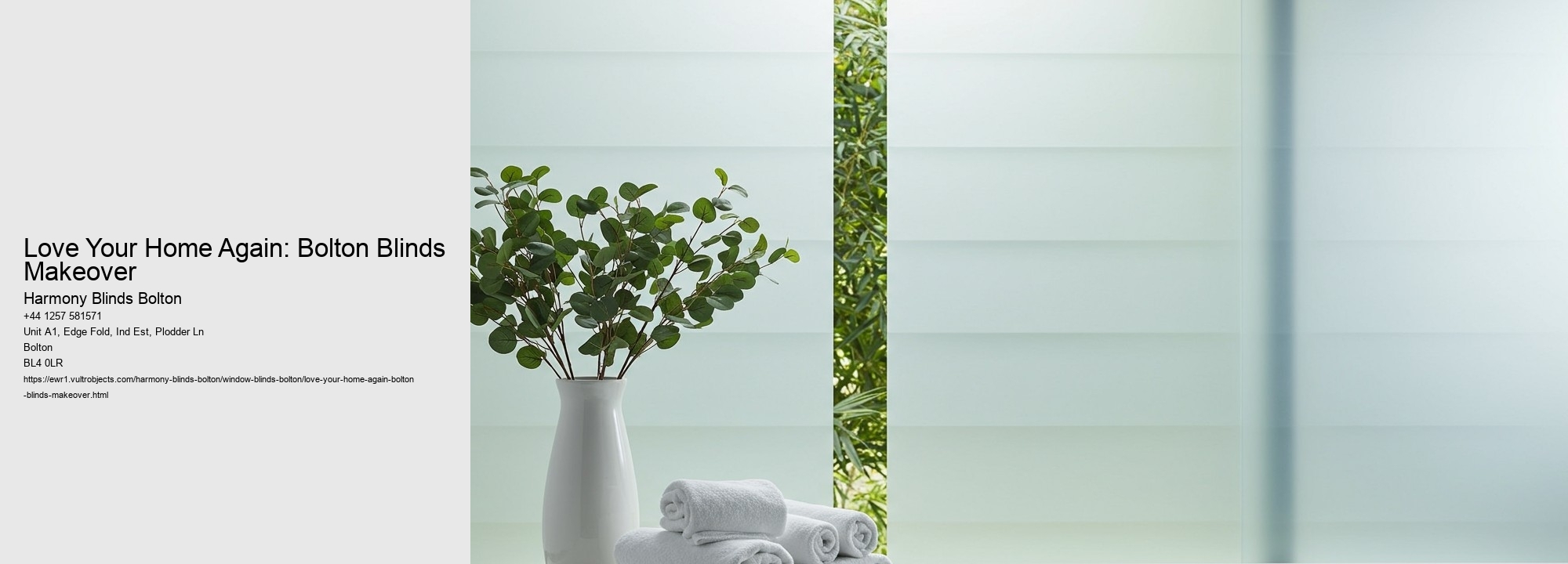 Love Your Home Again: Bolton Blinds Makeover