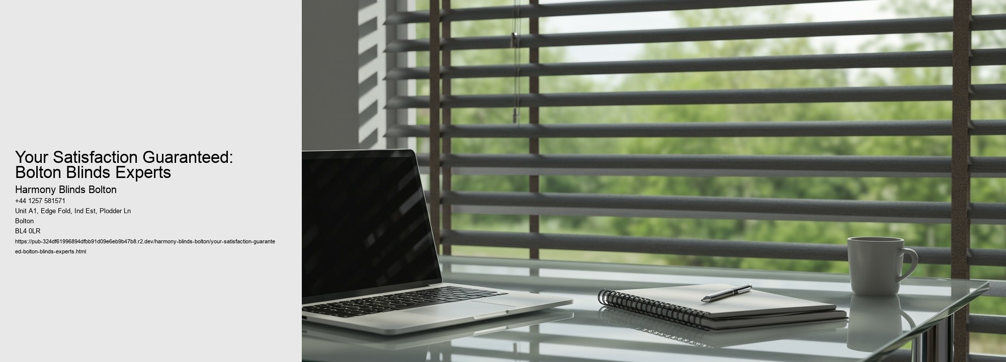 Your Satisfaction Guaranteed: Bolton Blinds Experts