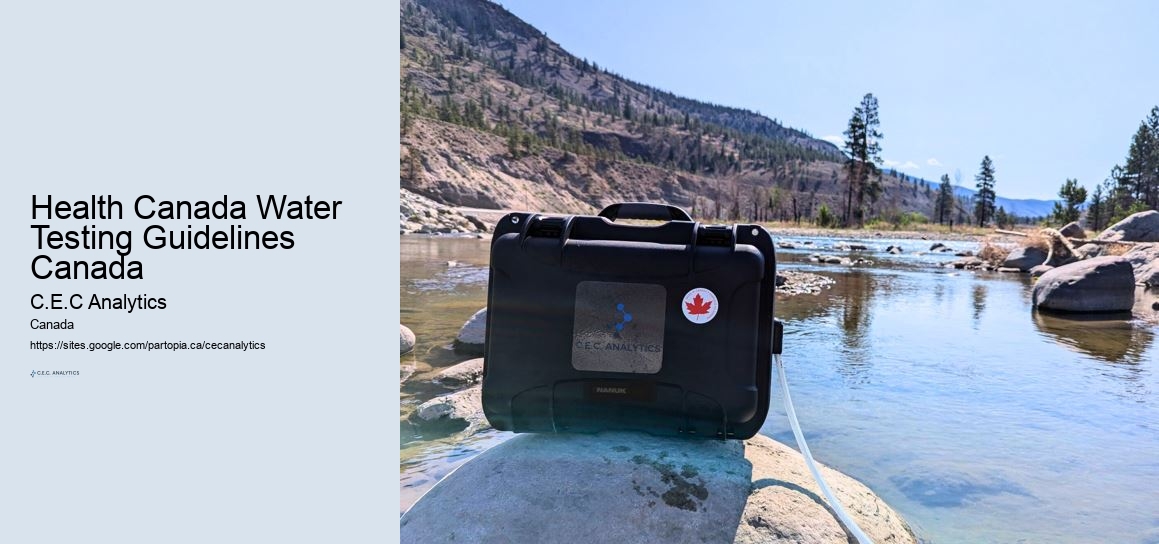 Health Canada Water Testing Guidelines Canada