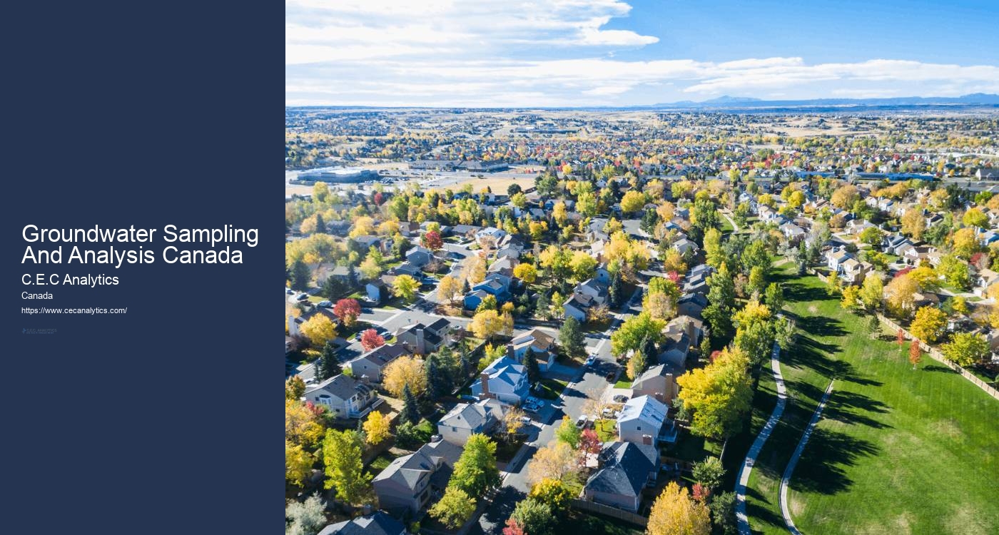 Groundwater Sampling And Analysis Canada