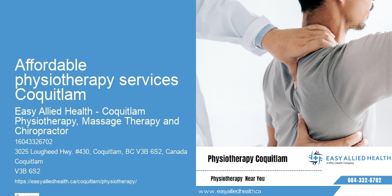 Physiotherapist Affordable physiotherapy services Coquitlam