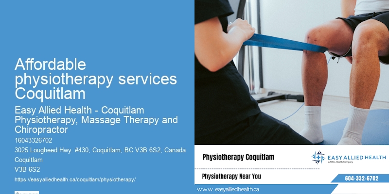 Affordable physiotherapy services Coquitlam Trusted Physiotherapists
