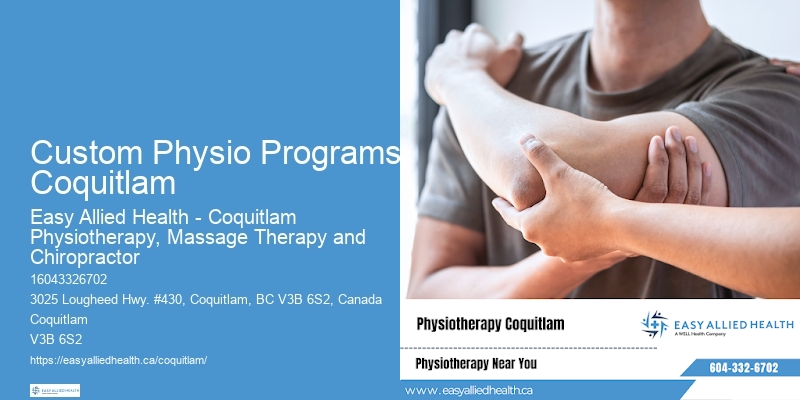 Sports Medicine Physiotherapy Custom Physio Programs Coquitlam
