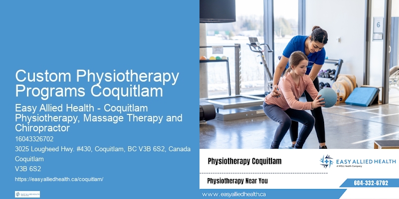 Custom Physiotherapy Programs Coquitlam Specialized Physiotherapy Services