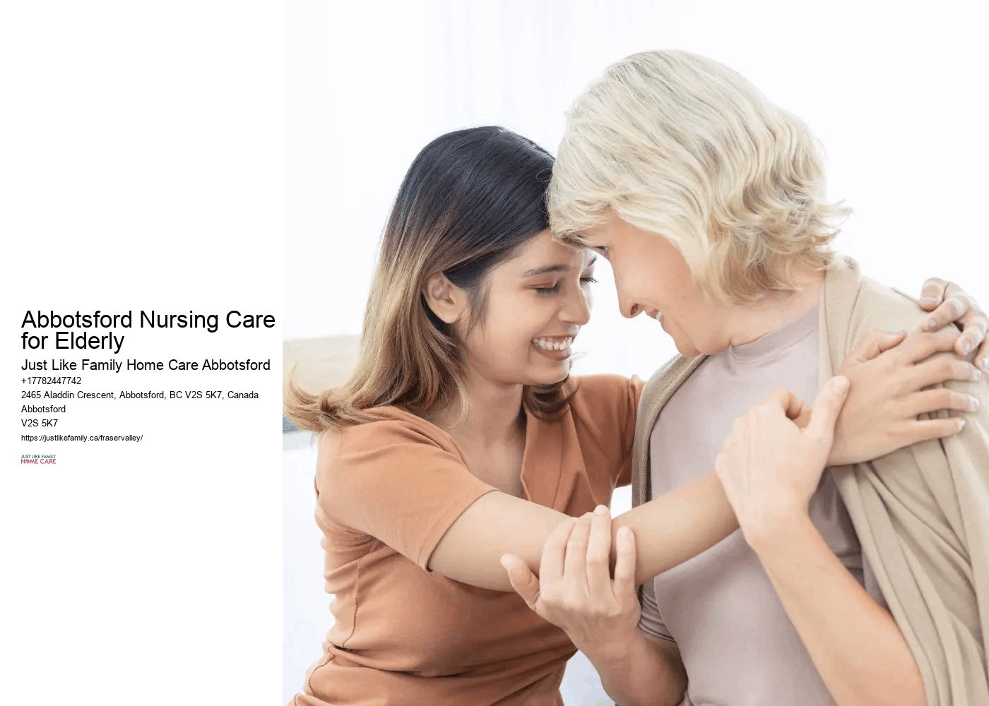 Comprehensive Home Health Services Abbotsford Nursing Care for Elderly