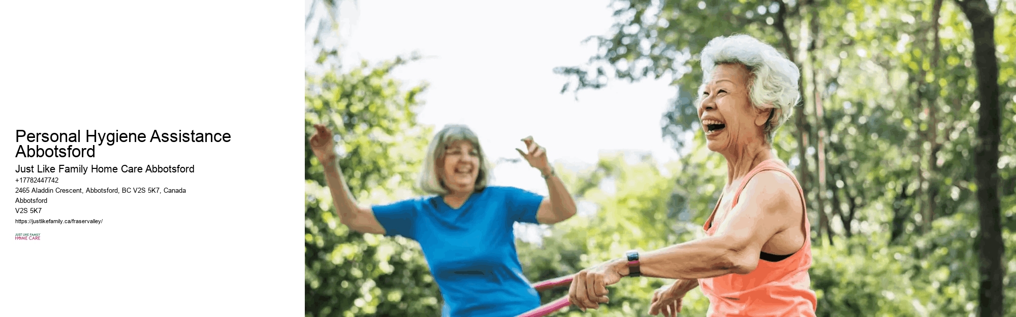 Home Health Monitoring Personal Hygiene Assistance Abbotsford