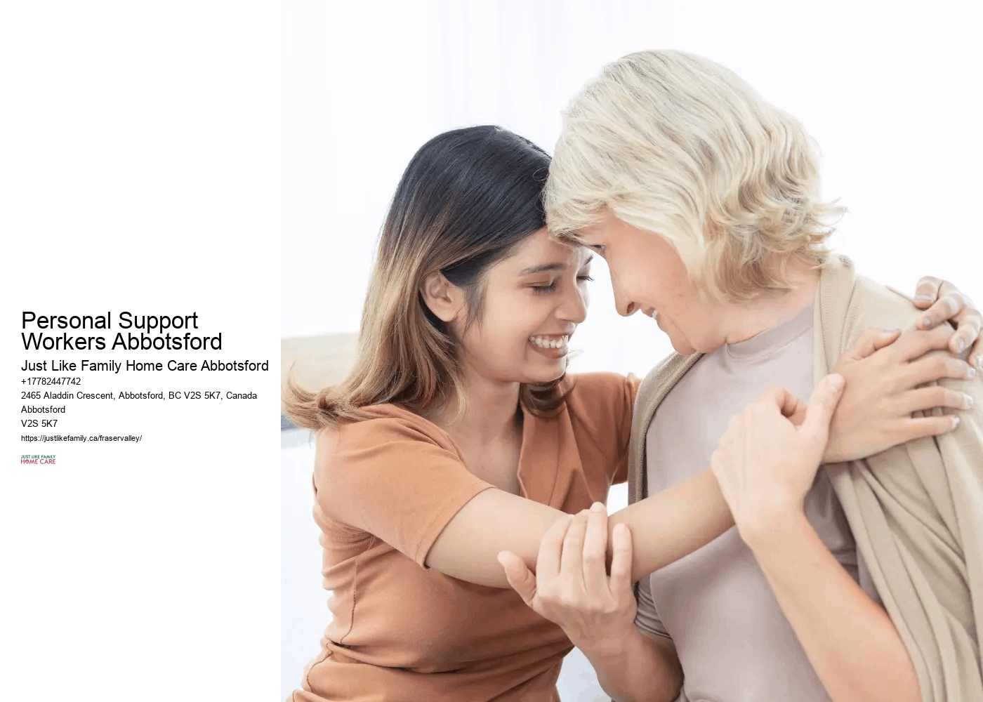 Affordable Alzheimer’s Care Personal Support Workers Abbotsford