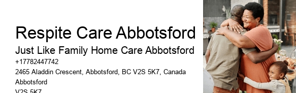 Respite Care Abbotsford Senior Home Care