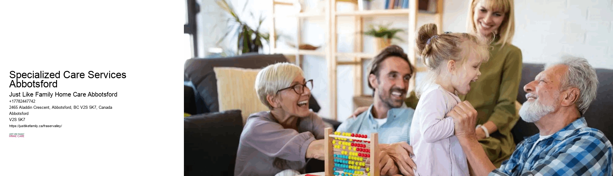 Home Care Services Specialized Care Services Abbotsford