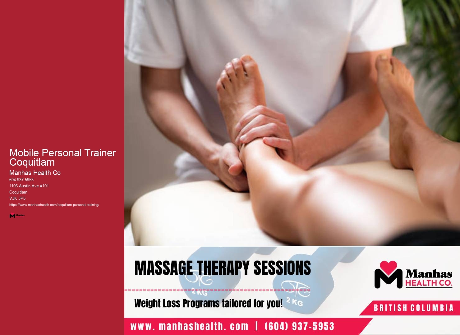 Mobile Personal Trainer Coquitlam Health and Wellness Coach