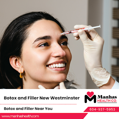 Filler for lip volume Botox for fine lines New Westminster