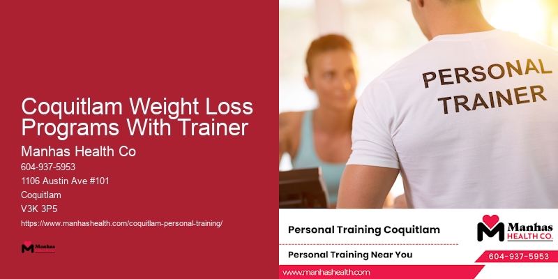 Coquitlam Weight Loss Programs With Trainer Fitness Trainer With Nutrition Plan