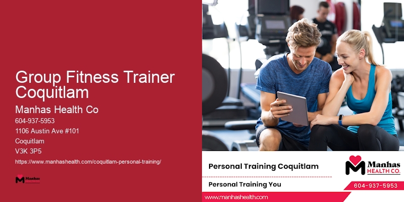 Group Fitness Trainer Coquitlam Personal Trainer For Endurance