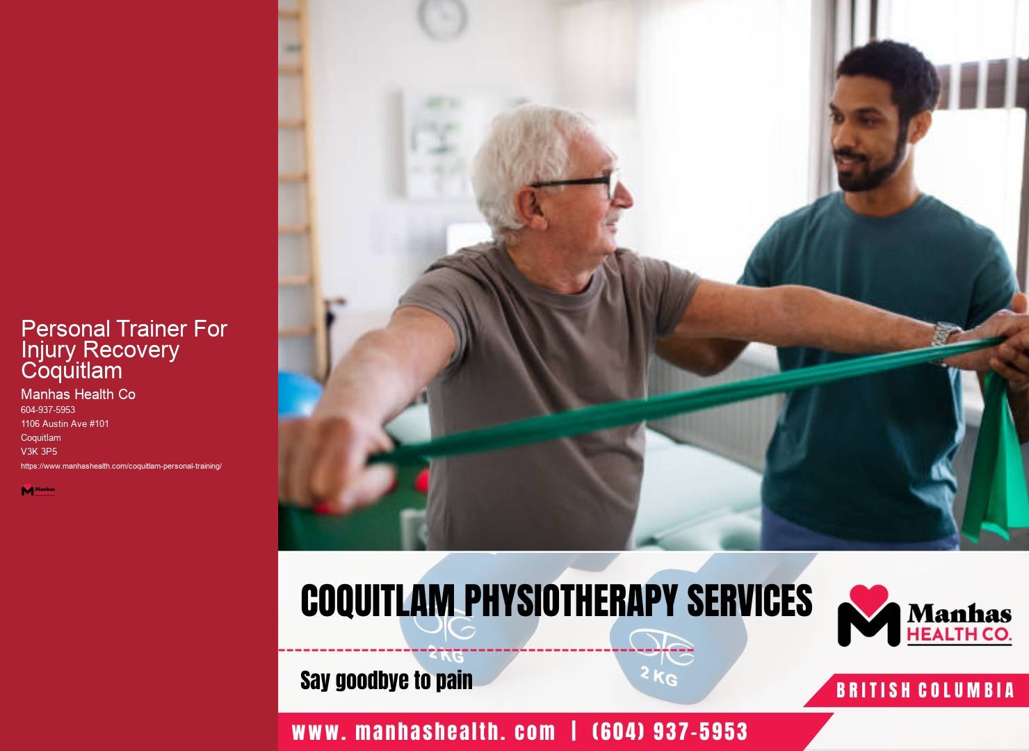 Personal Trainer For Injury Recovery Coquitlam Personal Training Programs