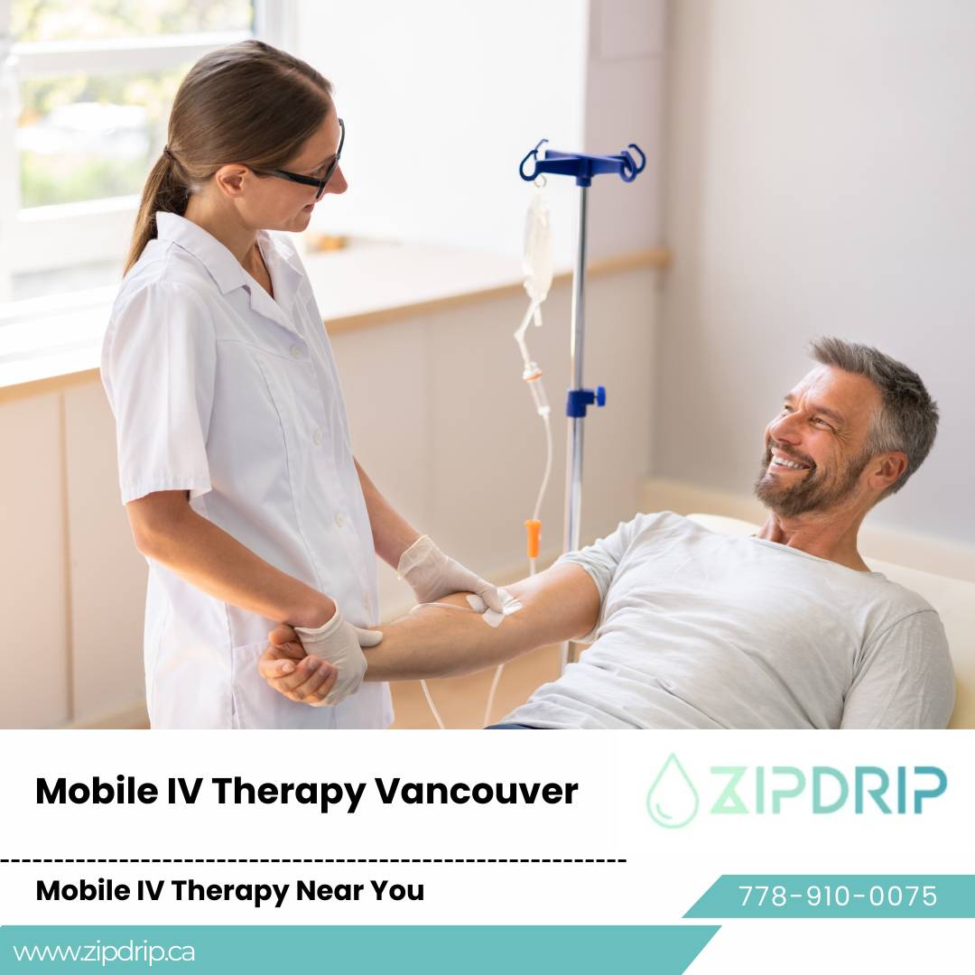 Athletic recovery IV vitamin therapy Vancouver Mobile Health Drips