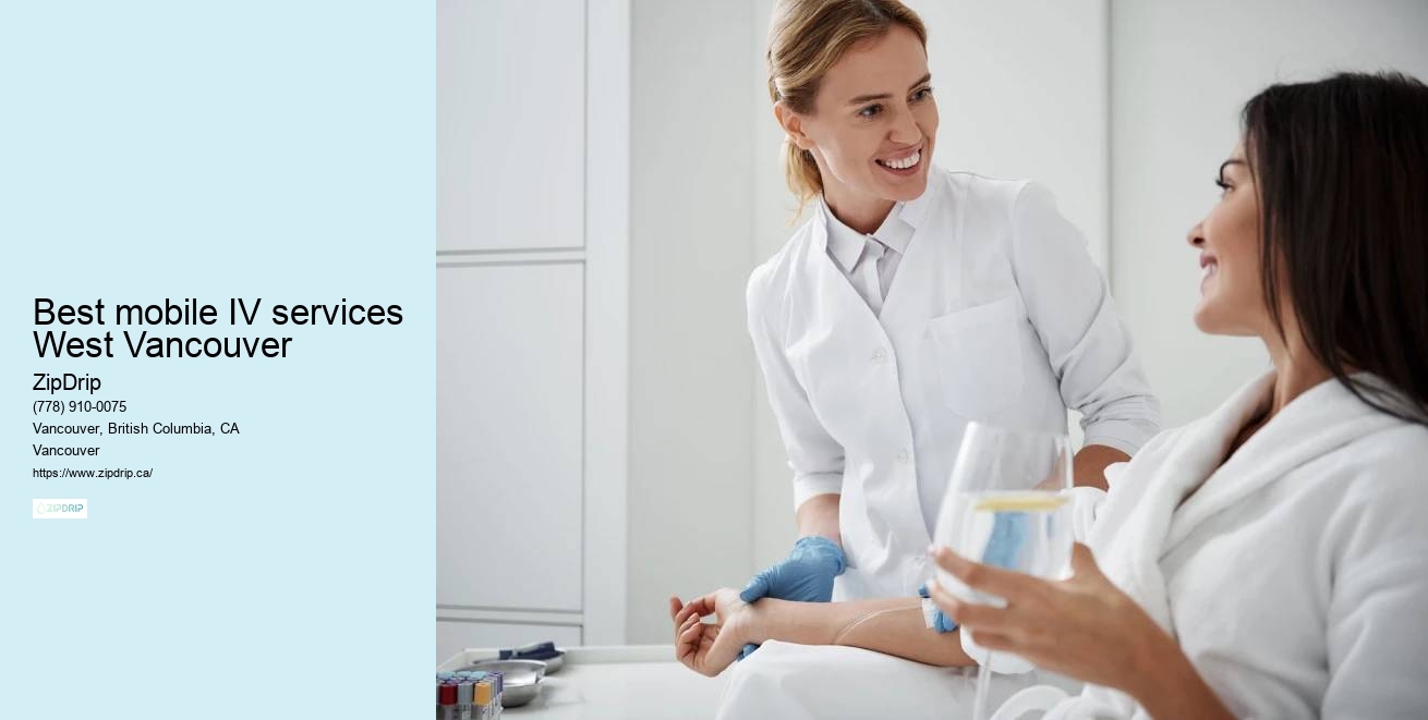 IV Drip Therapy in Best mobile IV services West Vancouver