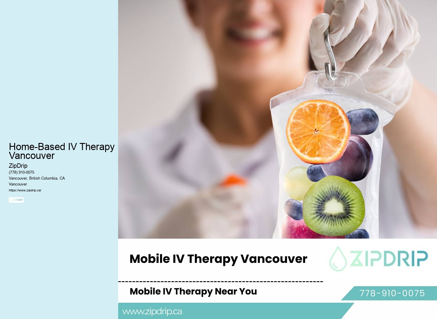 Home-Based IV Therapy Vancouver IV Therapy Delivered to You