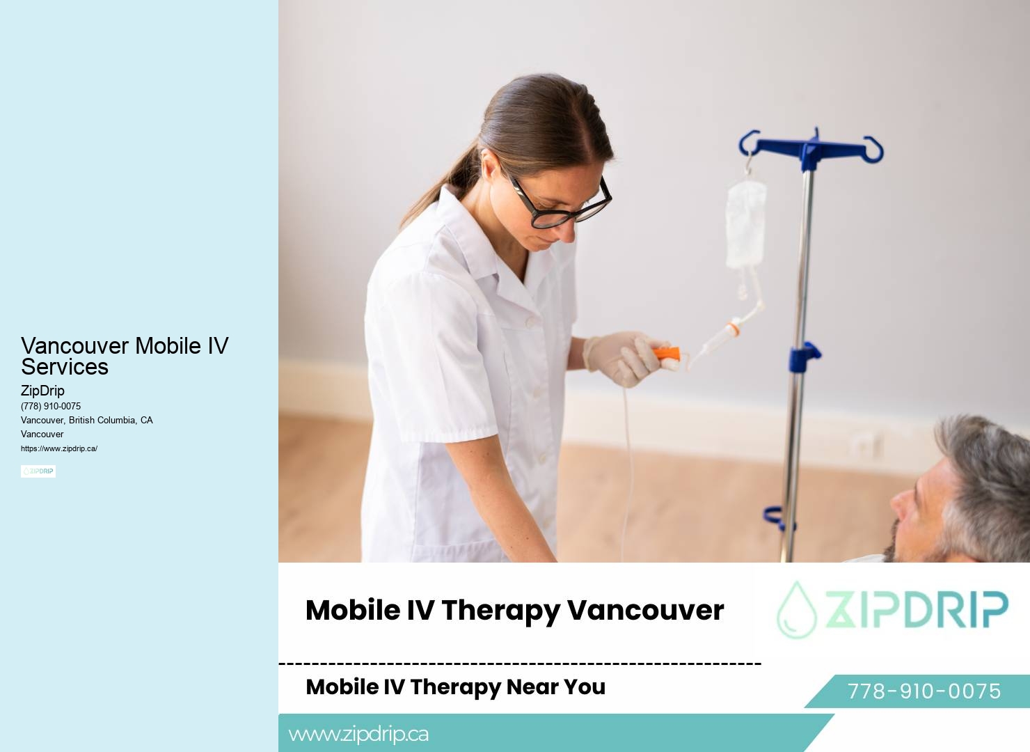 On-the-Go IV Fluid Replacement Vancouver Mobile IV Services