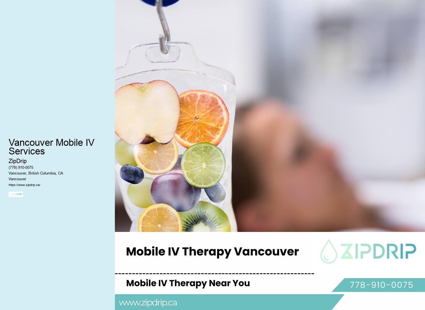 Vancouver Mobile IV Services mobile IV clinic