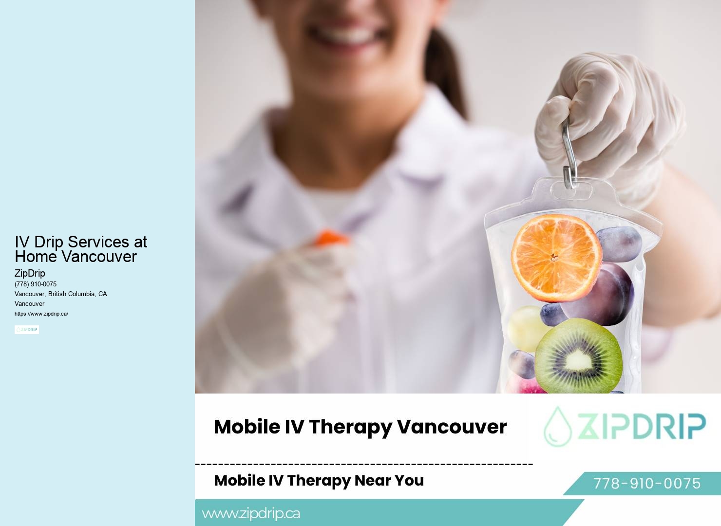 Best mobile IV therapy IV Drip Services at Home Vancouver