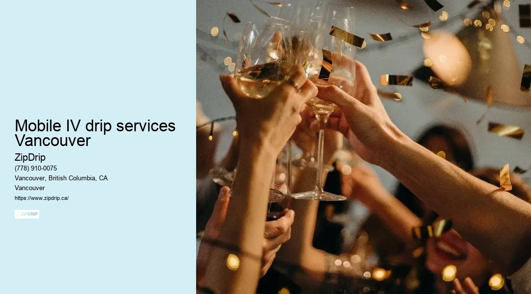 Mobile IV drip services Vancouver's Traveling IV Therapy Services