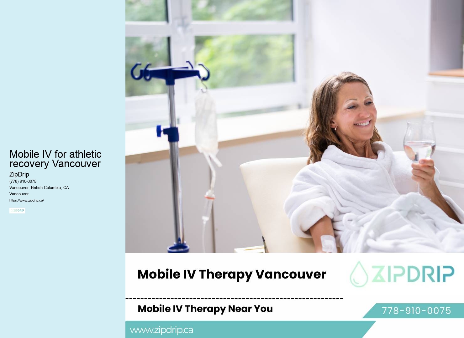 Rapid Mobile IV Hydration Mobile IV for athletic recovery Vancouver