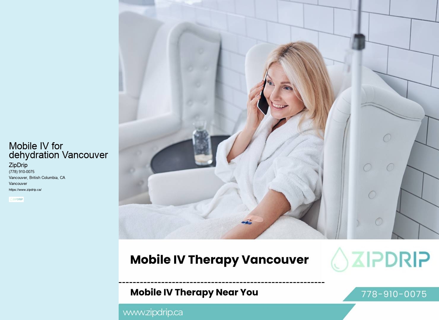 Mobile IV for dehydration Vancouver IV Hangover Cure