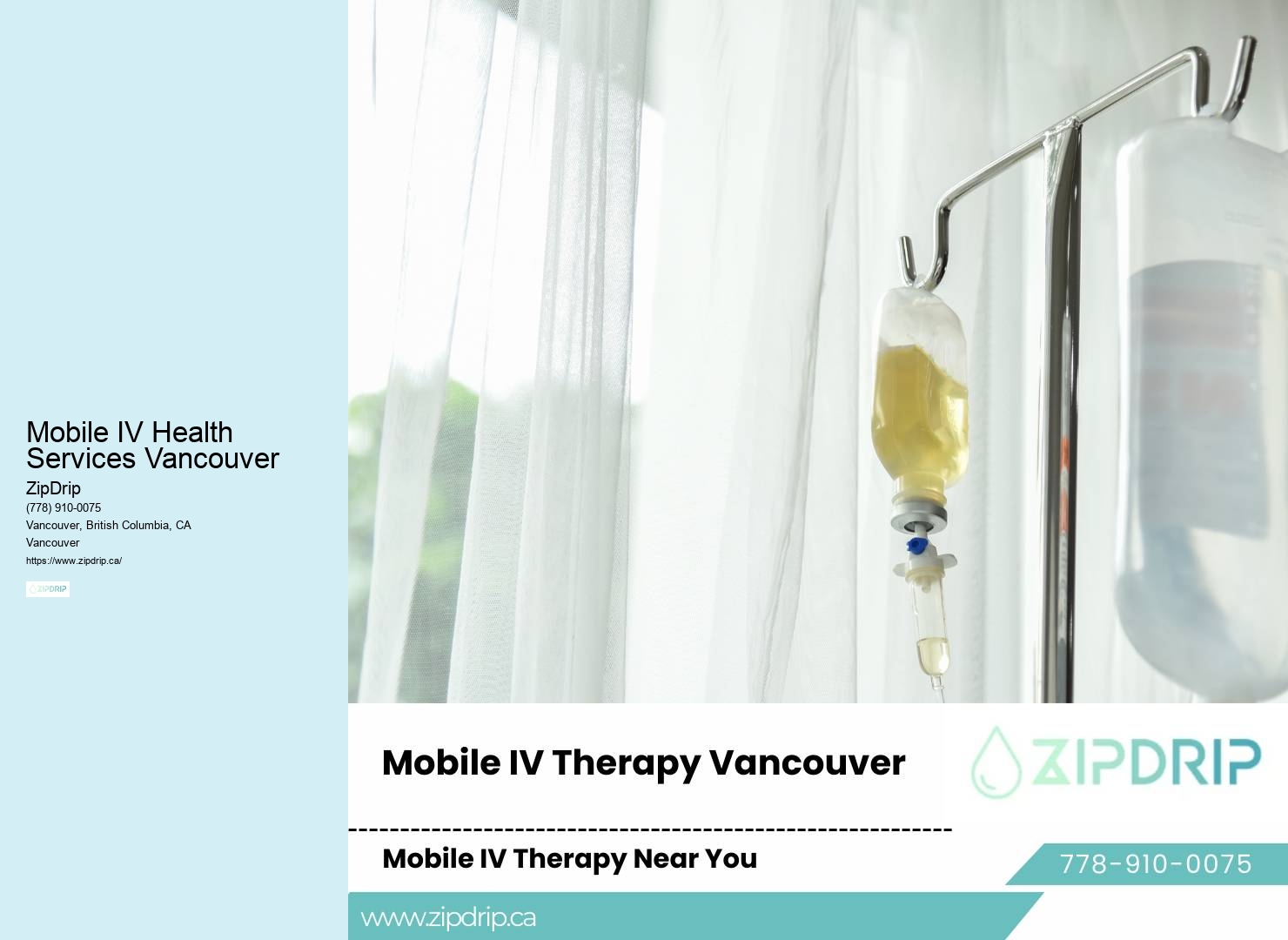 Mobile IV Health Services Vancouver's Mobile IV Wellness Solutions