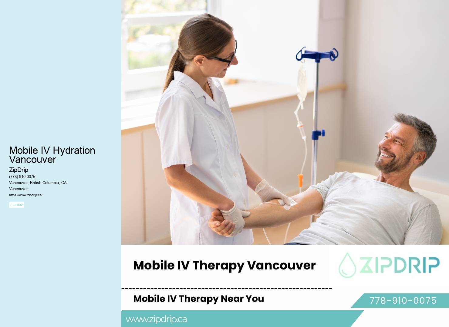 At-Home IV Drip Therapy Mobile IV Hydration Vancouver