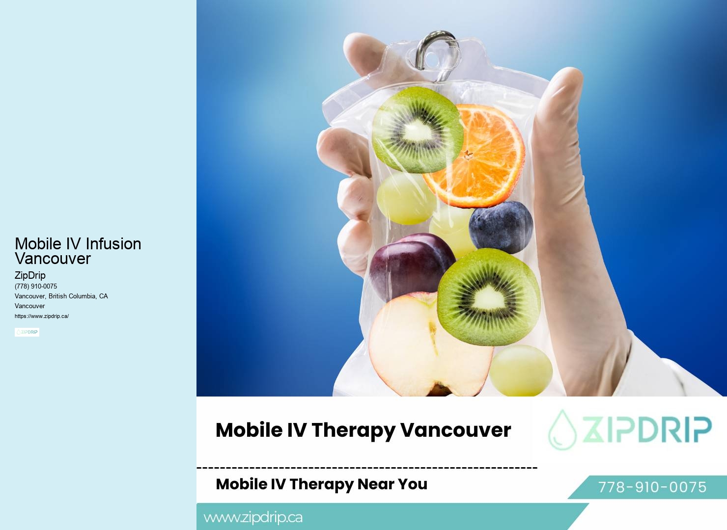 Recovery IV therapy Mobile IV Infusion Vancouver