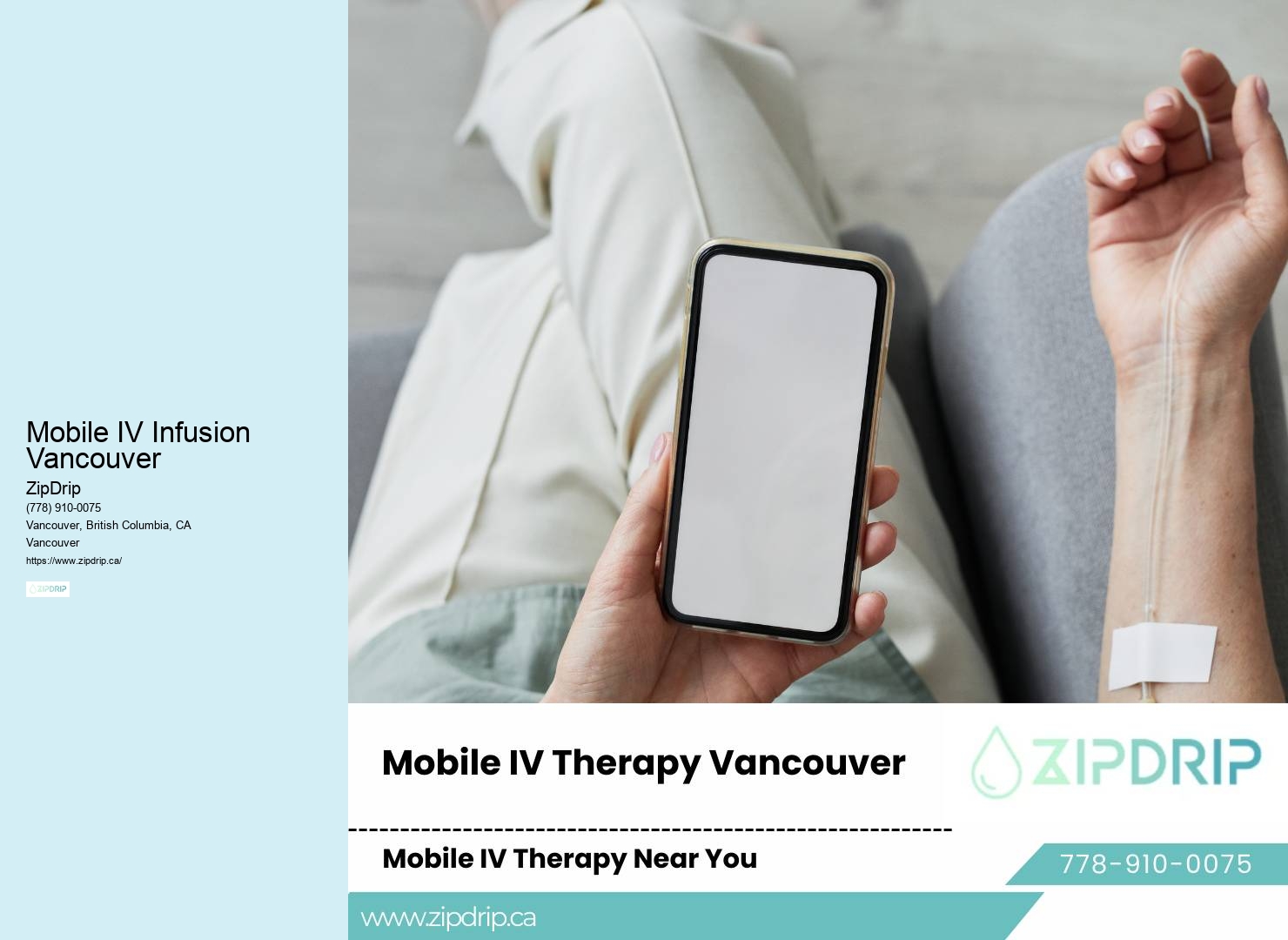 Mobile IV Infusion Vancouver IV infusion