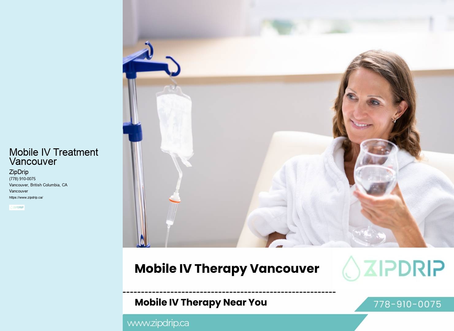 On-Demand IV Therapy Mobile IV Treatment Vancouver