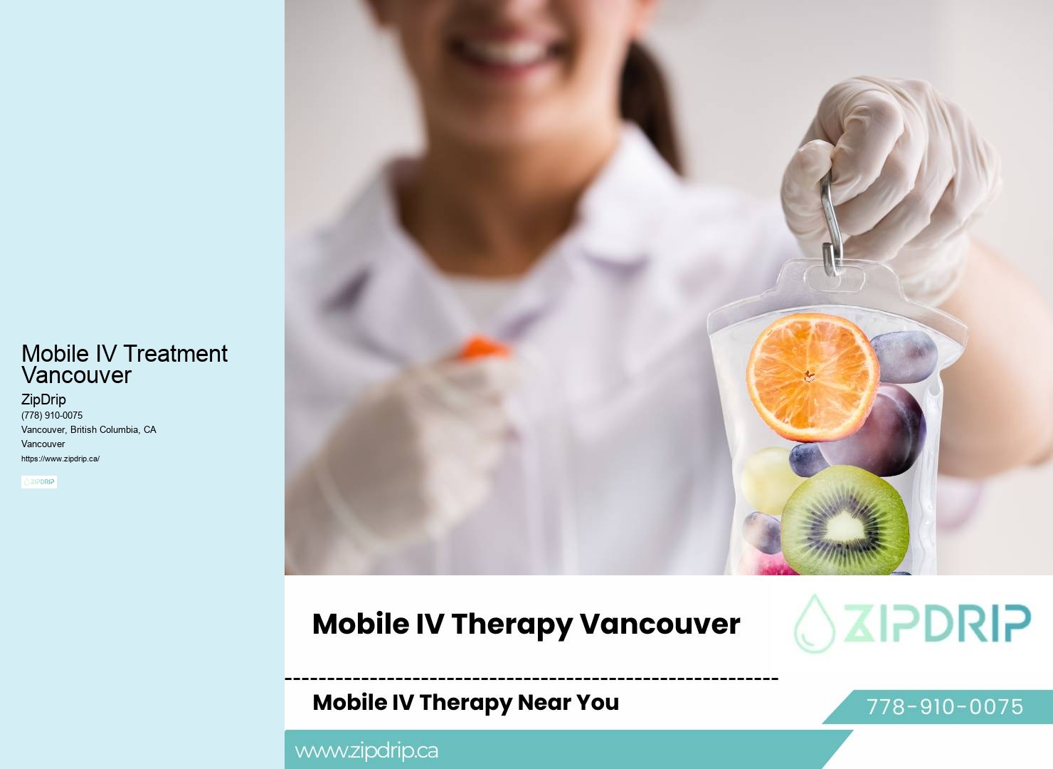 Mobile IV Treatment Vancouver wellness IV drips