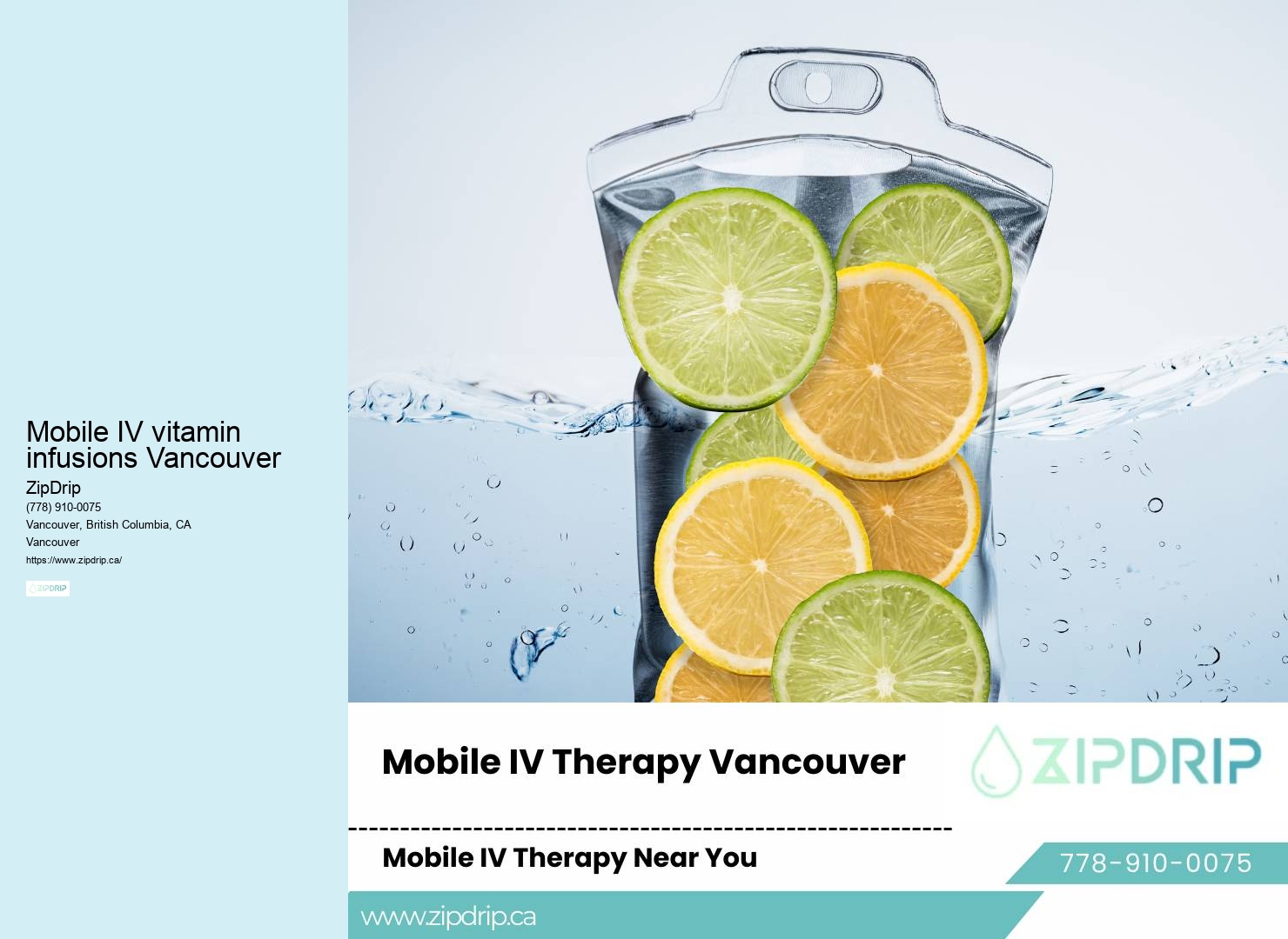 Athletic recovery IV therapy Mobile IV vitamin infusions Vancouver