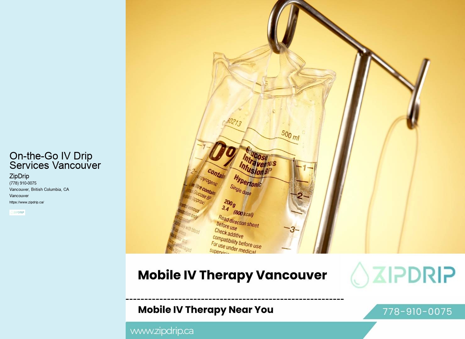 IV Hydration Near Me On-the-Go IV Drip Services Vancouver