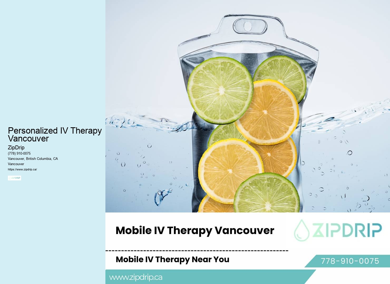 IV Drip Services Personalized IV Therapy Vancouver