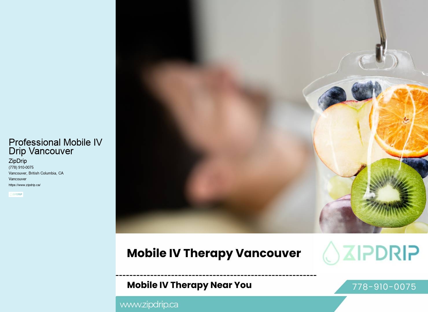 Mobile IV for athletes Professional Mobile IV Drip Vancouver