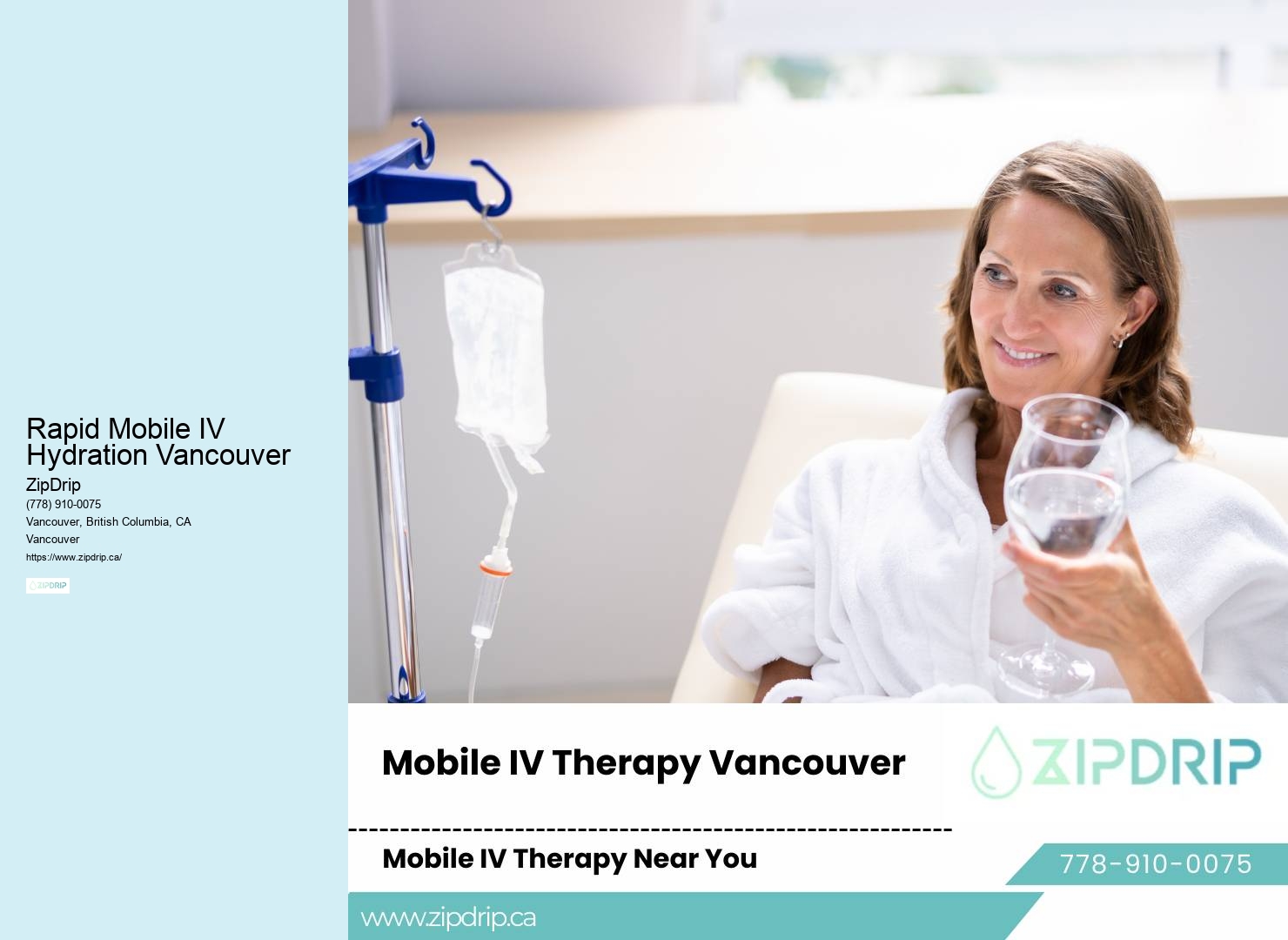 At-Home IV Drip Therapy Rapid Mobile IV Hydration Vancouver