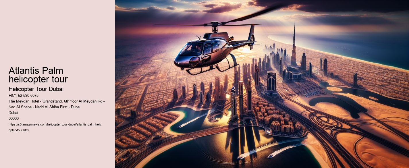 Atlantis Palm helicopter tour