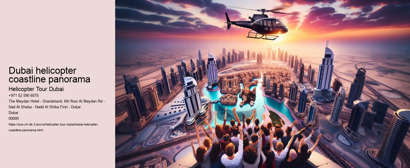 Dubai helicopter coastline panorama