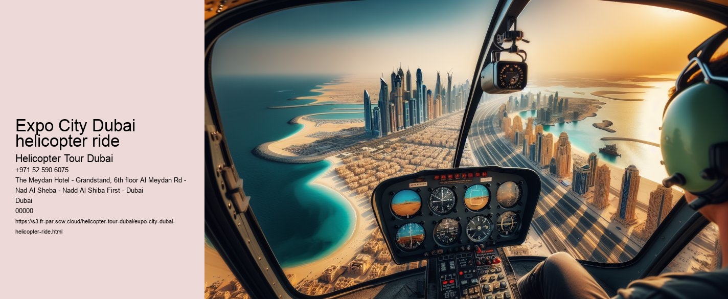 Expo City Dubai helicopter ride