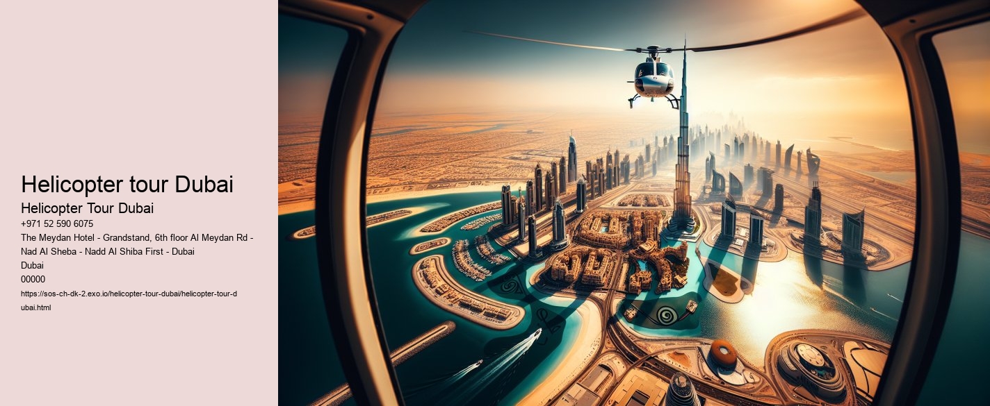 Helicopter tour Dubai
