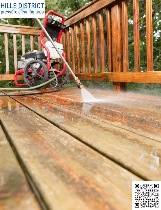 What types of surfaces can Hills District Pressure Cleaning Pros clean?