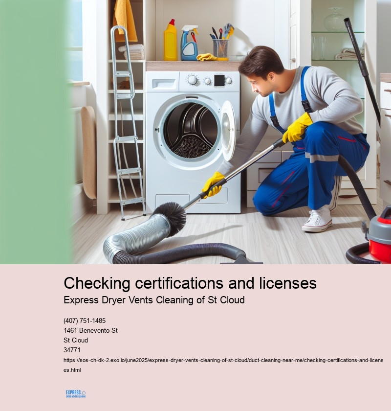 Checking certifications and licenses