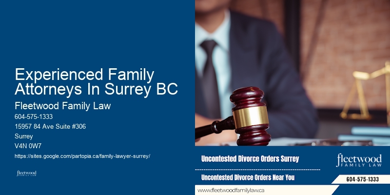 Experienced Family Attorneys In Surrey BC
