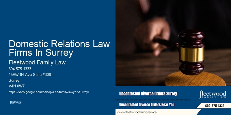 Domestic Relations Law Firms In Surrey